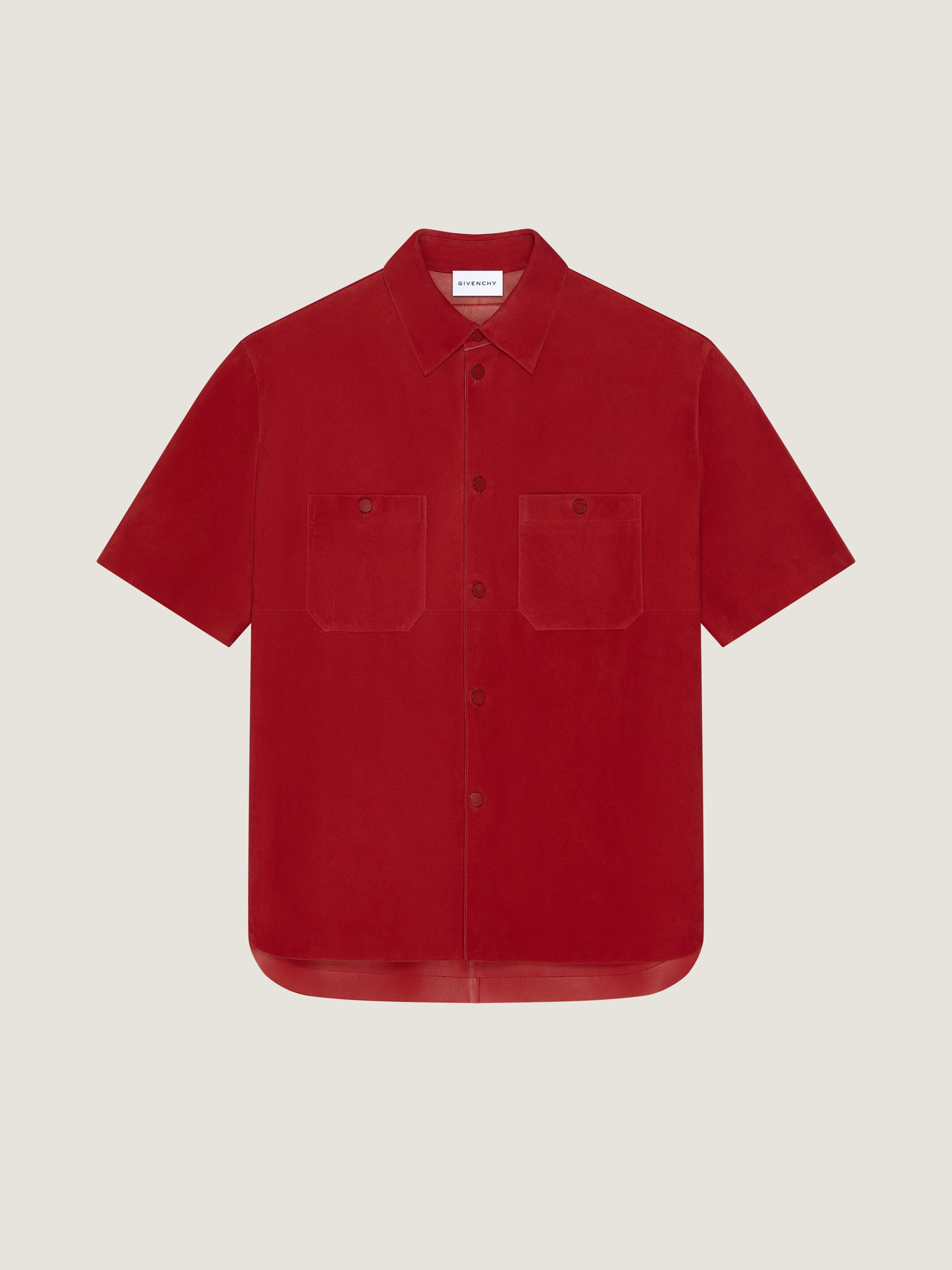 Couture Seam overshirt in suede